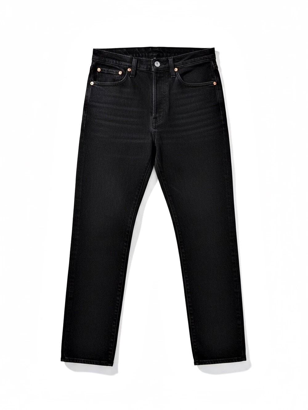 Levi's Premium Denim Wedgie Straight Jeans Black Straight Leg Waist 27